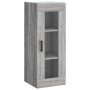 Aparador alto madera contrachapada gris Sonoma 34,5x34x180 cm de vidaXL, Aparadores - Ref: Foro24-3199375, Precio: 94,91 €, D...