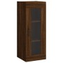 Aparador alto madera contrachapada roble marrón 34,5x34x180 cm de vidaXL, Aparadores - Ref: Foro24-3199376, Precio: 94,91 €, ...