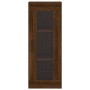 Aparador alto madera contrachapada roble marrón 34,5x34x180 cm de vidaXL, Aparadores - Ref: Foro24-3199376, Precio: 94,91 €, ...