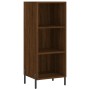 Aparador alto madera contrachapada roble marrón 34,5x34x180 cm de vidaXL, Aparadores - Ref: Foro24-3199376, Precio: 94,91 €, ...