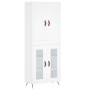 Aparador alto madera contrachapada blanco 69,5x34x180 cm de vidaXL, Aparadores - Ref: Foro24-3199593, Precio: 148,41 €, Descu...