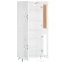 Aparador alto madera contrachapada blanco 69,5x34x180 cm de vidaXL, Aparadores - Ref: Foro24-3199593, Precio: 148,41 €, Descu...