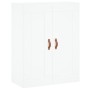 Aparador alto madera contrachapada blanco 69,5x34x180 cm de vidaXL, Aparadores - Ref: Foro24-3199593, Precio: 148,41 €, Descu...