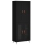 Aparador alto madera contrachapada negro 69,5x34x180 cm de vidaXL, Aparadores - Ref: Foro24-3199594, Precio: 158,99 €, Descue...