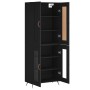 Aparador alto madera contrachapada negro 69,5x34x180 cm de vidaXL, Aparadores - Ref: Foro24-3199594, Precio: 158,99 €, Descue...