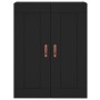 Aparador alto madera contrachapada negro 69,5x34x180 cm de vidaXL, Aparadores - Ref: Foro24-3199594, Precio: 158,99 €, Descue...