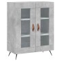 Aparador alto madera contrachapada gris hormigón 69,5x34x180 cm de vidaXL, Aparadores - Ref: Foro24-3199597, Precio: 144,18 €...