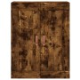 Aparador alto madera contrachapada roble ahumado 69,5x34x180 cm de vidaXL, Aparadores - Ref: Foro24-3199598, Precio: 143,99 €...