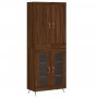 Tall oak brown plywood sideboard 69.5x34x180 cm by vidaXL, Sideboards - Ref: Foro24-3199600, Price: 148,41 €, Discount: %