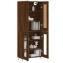 Tall oak brown plywood sideboard 69.5x34x180 cm by vidaXL, Sideboards - Ref: Foro24-3199600, Price: 148,41 €, Discount: %