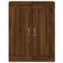 Aparador alto madera contrachapada marrón roble 69,5x34x180 cm de vidaXL, Aparadores - Ref: Foro24-3199600, Precio: 148,41 €,...