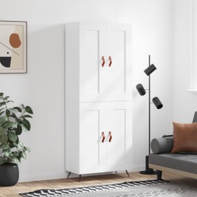 Tall white plywood sideboard 69.5x34x180 cm by vidaXL, Sideboards - Ref: Foro24-3199657, Price: 144,21 €, Discount: %