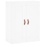 Aparador alto madera contrachapada blanco 69,5x34x180 cm de vidaXL, Aparadores - Ref: Foro24-3199657, Precio: 144,21 €, Descu...