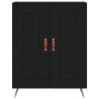 Tall black plywood sideboard 69.5x34x180 cm by vidaXL, Sideboards - Ref: Foro24-3199658, Price: 153,99 €, Discount: %