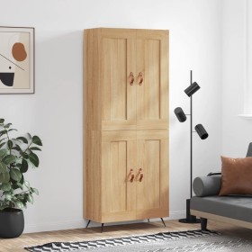 Aparador alto madera contrachapada color roble 69,5x34x180 cm de vidaXL, Aparadores - Ref: Foro24-3199660, Precio: 135,99 €, ...