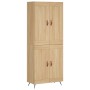 Aparador alto madera contrachapada color roble 69,5x34x180 cm de vidaXL, Aparadores - Ref: Foro24-3199660, Precio: 135,94 €, ...