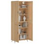 Aparador alto madera contrachapada color roble 69,5x34x180 cm de vidaXL, Aparadores - Ref: Foro24-3199660, Precio: 135,94 €, ...