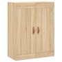 Aparador alto madera contrachapada color roble 69,5x34x180 cm de vidaXL, Aparadores - Ref: Foro24-3199660, Precio: 135,94 €, ...