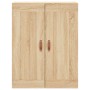 Aparador alto madera contrachapada color roble 69,5x34x180 cm de vidaXL, Aparadores - Ref: Foro24-3199660, Precio: 135,94 €, ...