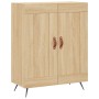 Aparador alto madera contrachapada color roble 69,5x34x180 cm de vidaXL, Aparadores - Ref: Foro24-3199660, Precio: 135,94 €, ...