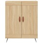 Aparador alto madera contrachapada color roble 69,5x34x180 cm de vidaXL, Aparadores - Ref: Foro24-3199660, Precio: 135,94 €, ...