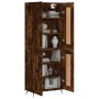 Tall smoked oak plywood sideboard 69.5x34x180 cm by vidaXL, Sideboards - Ref: Foro24-3199662, Price: 135,51 €, Discount: %