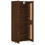 Aparador alto madera contrachapada marrón roble 69,5x34x180 cm de vidaXL, Aparadores - Ref: Foro24-3199664, Precio: 138,99 €,...