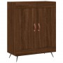 Aparador alto madera contrachapada marrón roble 69,5x34x180 cm de vidaXL, Aparadores - Ref: Foro24-3199664, Precio: 138,99 €,...