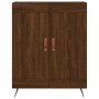 Aparador alto madera contrachapada marrón roble 69,5x34x180 cm de vidaXL, Aparadores - Ref: Foro24-3199664, Precio: 138,99 €,...