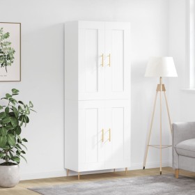 Tall white plywood sideboard 69.5x34x180 cm by vidaXL, Sideboards - Ref: Foro24-3199673, Price: 174,09 €, Discount: %