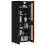 Aparador alto madera contrachapada negro 69,5x34x180 cm de vidaXL, Aparadores - Ref: Foro24-3199674, Precio: 151,99 €, Descue...