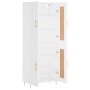 Tall white plywood sideboard 69.5x34x180 cm by vidaXL, Sideboards - Ref: Foro24-3199673, Price: 181,37 €, Discount: %