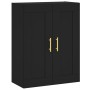 Aparador alto madera contrachapada negro 69,5x34x180 cm de vidaXL, Aparadores - Ref: Foro24-3199674, Precio: 151,99 €, Descue...