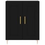 Tall black plywood sideboard 69.5x34x180 cm by vidaXL, Sideboards - Ref: Foro24-3199674, Price: 151,69 €, Discount: %