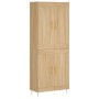 Aparador alto madera contrachapada color roble 69,5x34x180 cm de vidaXL, Aparadores - Ref: Foro24-3199676, Precio: 165,82 €, ...