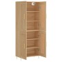 Aparador alto madera contrachapada color roble 69,5x34x180 cm de vidaXL, Aparadores - Ref: Foro24-3199676, Precio: 165,82 €, ...