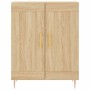 Aparador alto madera contrachapada color roble 69,5x34x180 cm de vidaXL, Aparadores - Ref: Foro24-3199676, Precio: 165,82 €, ...