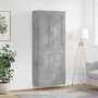 Concrete gray plywood tall sideboard 69.5x34x180 cm by vidaXL, Sideboards - Ref: Foro24-3199677, Price: 132,99 €, Discount: %