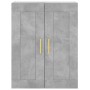 Aparador alto madera contrachapada gris hormigón 69,5x34x180 cm de vidaXL, Aparadores - Ref: Foro24-3199677, Precio: 133,22 €...