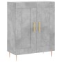 Concrete gray plywood tall sideboard 69.5x34x180 cm by vidaXL, Sideboards - Ref: Foro24-3199677, Price: 132,99 €, Discount: %