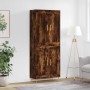 Aparador alto madera contrachapada roble ahumado 69,5x34x180 cm de vidaXL, Aparadores - Ref: Foro24-3199678, Precio: 132,99 €...