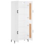 Aparador alto madera contrachapada blanco 69,5x34x180 cm de vidaXL, Aparadores - Ref: Foro24-3199681, Precio: 161,14 €, Descu...