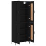 Tall black plywood sideboard 69.5x34x180 cm by vidaXL, Sideboards - Ref: Foro24-3199682, Price: 142,32 €, Discount: %