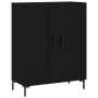 Tall black plywood sideboard 69.5x34x180 cm by vidaXL, Sideboards - Ref: Foro24-3199682, Price: 142,32 €, Discount: %