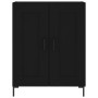 Tall black plywood sideboard 69.5x34x180 cm by vidaXL, Sideboards - Ref: Foro24-3199682, Price: 142,32 €, Discount: %