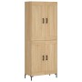 Aparador alto madera contrachapada color roble 69,5x34x180 cm de vidaXL, Aparadores - Ref: Foro24-3199684, Precio: 137,94 €, ...