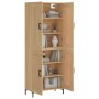 Aparador alto madera contrachapada color roble 69,5x34x180 cm de vidaXL, Aparadores - Ref: Foro24-3199684, Precio: 137,94 €, ...