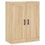 Aparador alto madera contrachapada color roble 69,5x34x180 cm de vidaXL, Aparadores - Ref: Foro24-3199684, Precio: 137,94 €, ...