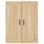 Aparador alto madera contrachapada color roble 69,5x34x180 cm de vidaXL, Aparadores - Ref: Foro24-3199684, Precio: 137,94 €, ...