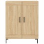 Aparador alto madera contrachapada color roble 69,5x34x180 cm de vidaXL, Aparadores - Ref: Foro24-3199684, Precio: 137,94 €, ...